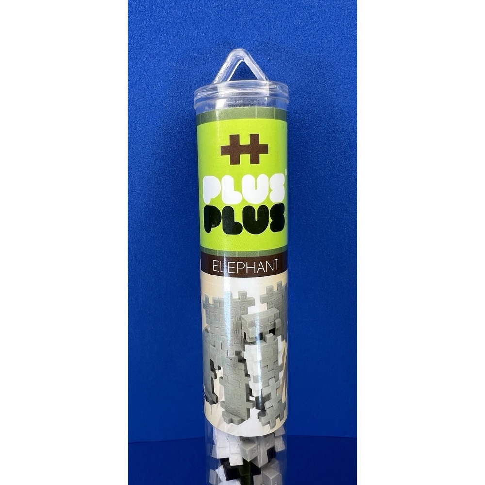 Plus-Plus 70 Piece Tube of Blocks‎ #04121 Mini Maker Tube Elephant